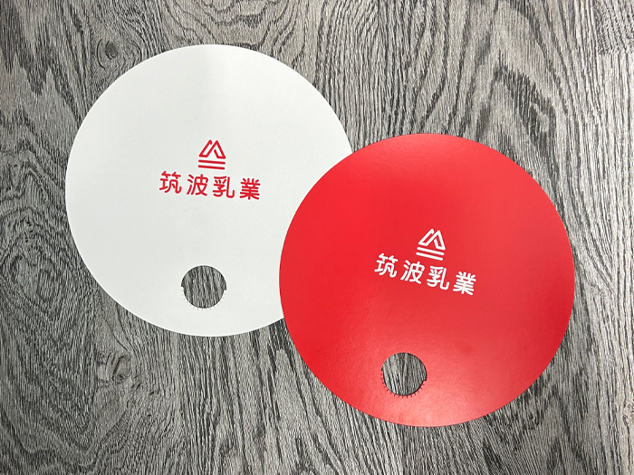 石岡市乳製品加工会社のオリジナルうちわ2