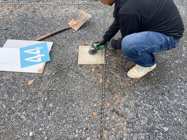 茨城県土浦市　月極駐車場サインを施工いたしました。