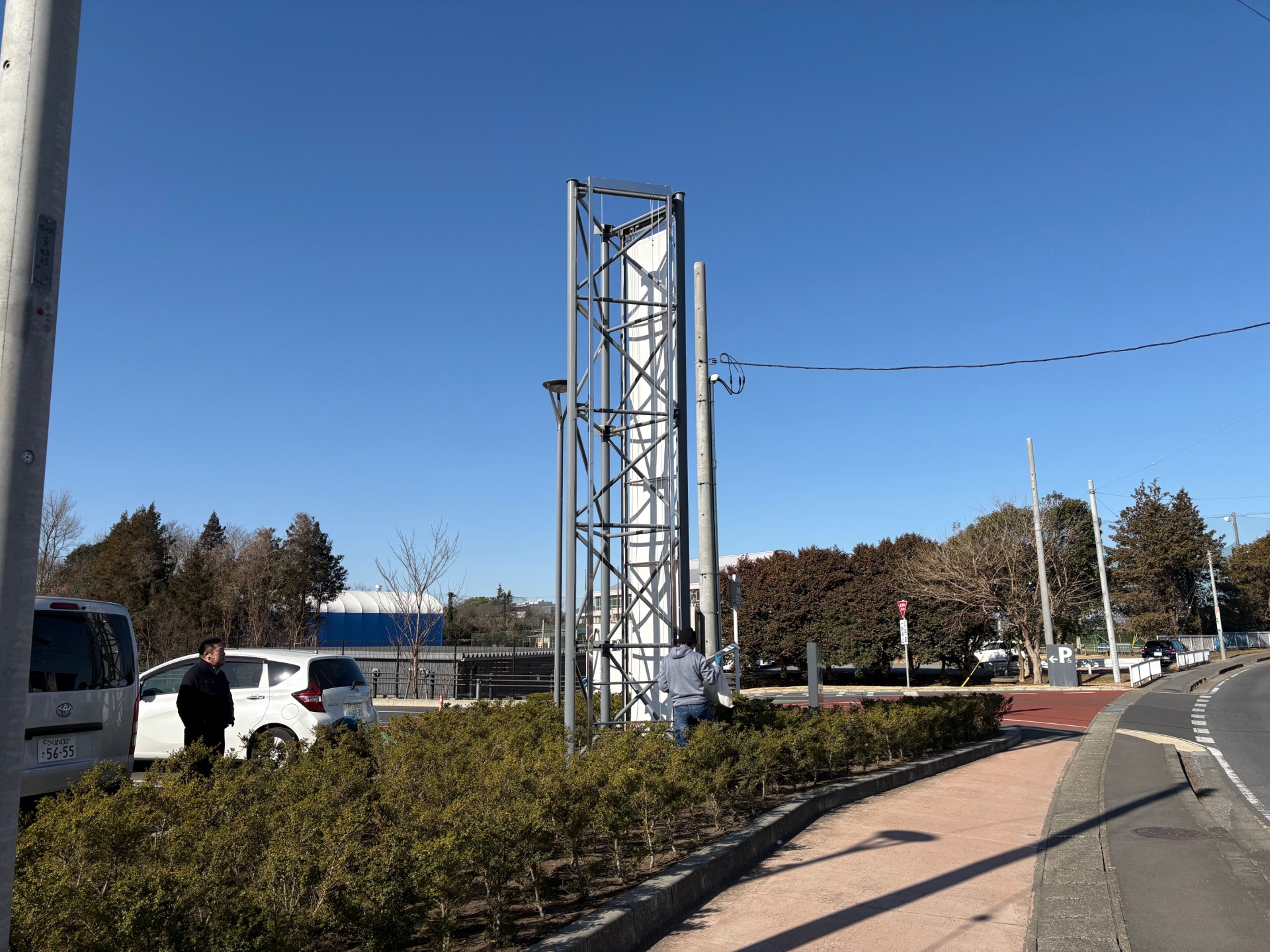 茨城県石岡市　横断幕・懸垂幕の制作、設置を行いました。