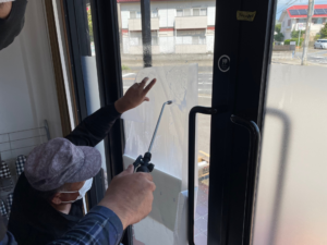 茨城県ひたちなか市　訪問介護事業所様のガラスシール施工をさせて頂きました