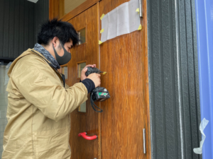 茨城県水戸市　事務所銘板を設置させて頂きました。
