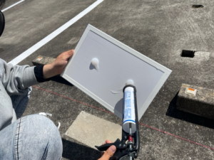 茨城県土浦市　駐車場サイン制作・設置を行いました。