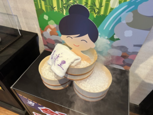 ゆげが出るディスプレイ台つくりました(^^♪
