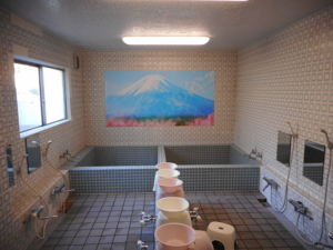 茨城県小美玉市　工場お風呂看板
