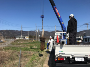 茨城県石岡市にある観光案内看板撤去を致しました。
