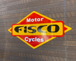 水戸市バイクショップ新規オープン看板設置しました