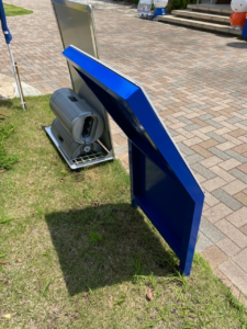 千葉県浦安市総合住宅展示場表札看板リフォーム作業