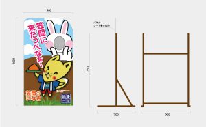 茨城県笠間市　顔出しパネル